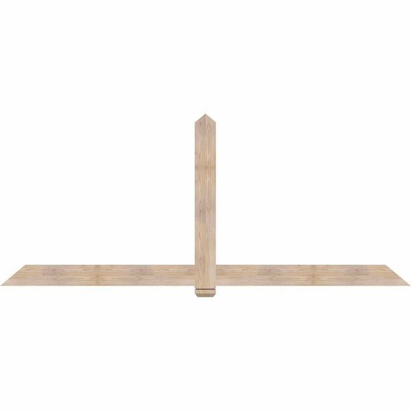 Ekena Millwork Eugene Smooth Timber Gable Bracket, Douglas Fir, 108"W x 45"H x 1 1/2"D x 5 1/2"F, 10/12 Pitch GBW108X45X0206EUG00SDF - main